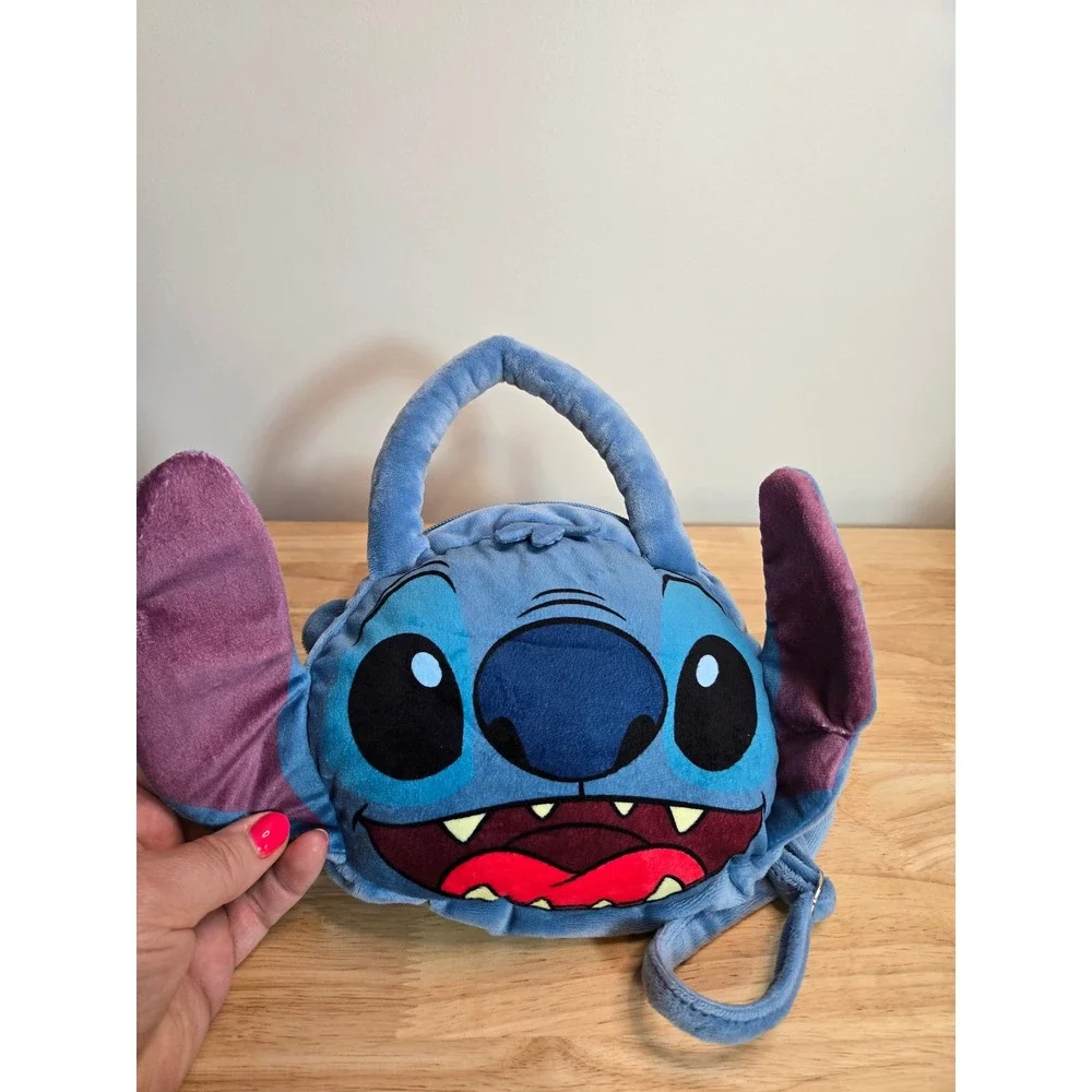 Disney Stitch Plush Crossbody Bag Blue Lilo & Stitch Shoulder Purse Hobby Lobby